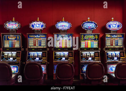 Casino Machines à sous. Banque D'Images