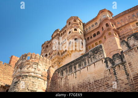 Fort Mehrangarh, Jodhpur, Rajasthan, India Banque D'Images