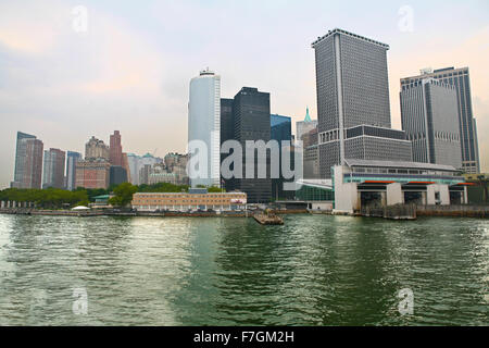 Whitehall Terminal de Staten Island, New York City Banque D'Images