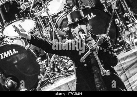 Detroit, Michigan, USA. 28 Nov, 2015. KING DIAMOND performing Abigail en concert 2015 pour le tournage de la bande son tout premier DVD live au Fillmore à Detroit, MI 28 Novembre 2015 © Marc Nader/ZUMA/Alamy Fil Live News Banque D'Images