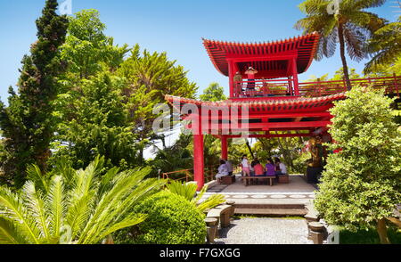 Monte Palace Tropical Garden (jardin japonais) - monte, l'île de Madère, Portugal Banque D'Images