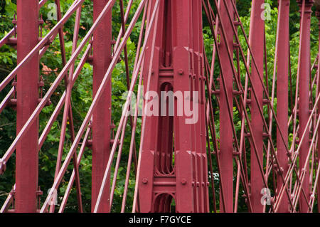 Pont en treillis de fer Bollman (1869), Savage Park, Maryland Banque D'Images