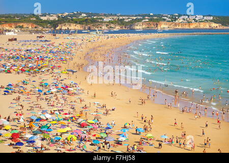 La plage de Rocha, Portimao, Algarve, Portugal Banque D'Images