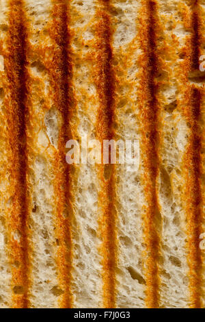 Close up of a brûlé la texture du pain perdu Banque D'Images