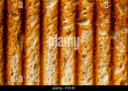 Close up of a brûlé la texture du pain perdu Banque D'Images