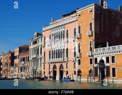 Venise, Italie, le Palazzo Pisani Moretta, Grand Canal Banque D'Images