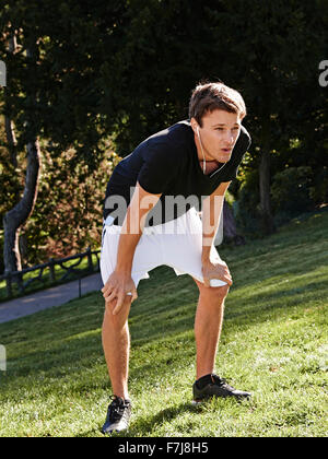 La PRATIQUE DU SPORT HOMME Banque D'Images