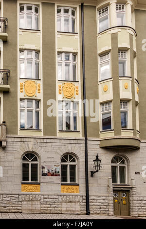 Ancien siège du KGB dans une cave murée Tallin Estonie Banque D'Images