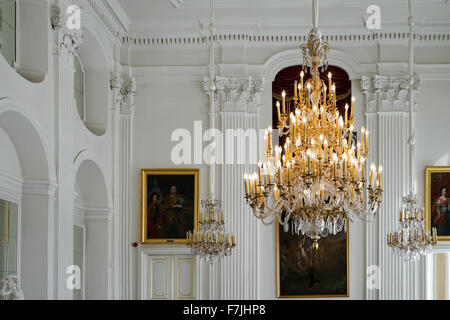 Lustre au Palais de Wilanów à Varsovie Banque D'Images