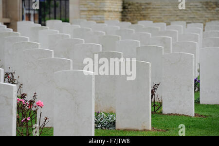 Jour J, 6 juin 1944, Ranville, British War Cemetery and Memorial, première ville libérée de France, Calvados, Normandie,France,WWII Banque D'Images