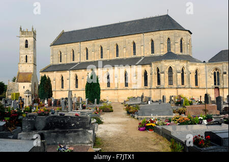 Ranville, première ville libérée de France, église et cimetière,Calvados,Normandie,France,WWII Banque D'Images