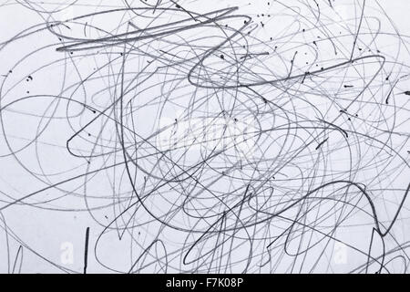 Griffonner sur papier Banque D'Images