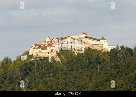 Forteresse médiévale à Rasnov, Transylvanie près de Brasov Banque D'Images