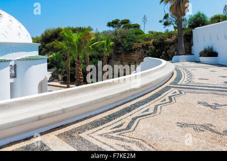 Les beaux bâtiments à Kalithea Springs conçu par Pietro Lombardi dans les années 1930, l'île de Rhodes Grèce Europe Banque D'Images