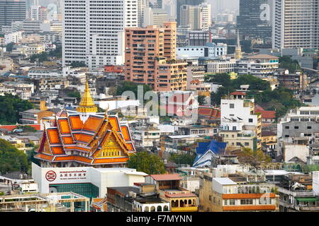 Bangkok ville, vue depuis le Grand China Princess Hotel, Bangkok, Thaïlande Banque D'Images