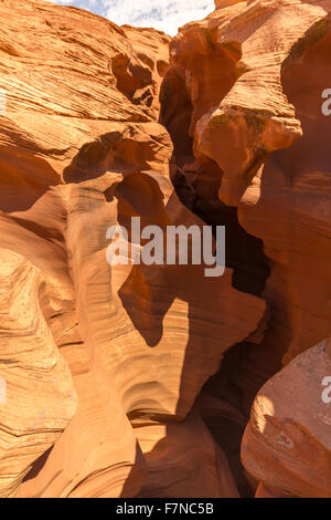 Pierre à l'intérieur de formations intéressantes lower Antelope Canyon, États-Unis Banque D'Images