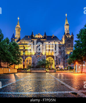 Hôtel de ville, Aix-la-Chapelle, Rhénanie du Nord-Westphalie, Allemagne Banque D'Images