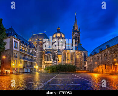 Cathédrale d'Aix, en Rhénanie du Nord-Westphalie, Allemagne Banque D'Images