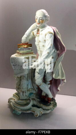 La figure de William Shakespeare dans la fabrique de porcelaine de Derby, porcelaine, 1800 Banque D'Images