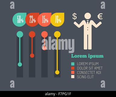 Éléments d'infographie. Illustration de Vecteur