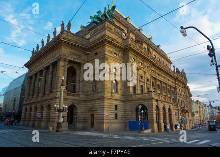 Národní divadlo, le Théâtre National, Prague, République Tchèque Banque D'Images