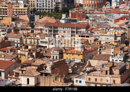 Vue de la ville de Gérone, Catalogne, Espagne Banque D'Images