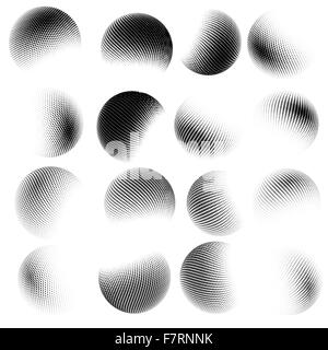 Demi-ton résumé. circulaire EPS 10 Illustration de Vecteur