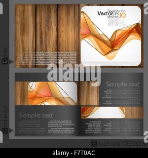 Conception Modèle de brochure. Illustration de Vecteur