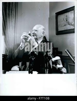 1952 - L'ancien président Herbert Hoover. © Keystone Photos USA/ZUMAPRESS.com/Alamy Live News Banque D'Images