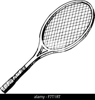 batte de tennis Illustration de Vecteur