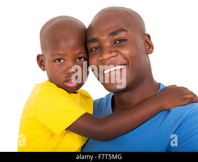 Portrait de jeune homme noir avec son fils Banque D'Images