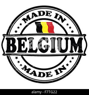 Made in Belgium Illustration de Vecteur