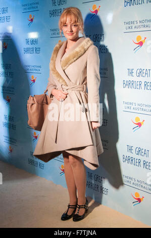 Londres, Royaume-Uni, 2 décembre 2015, Dakota Blue Richardsl assiste à ' ' de la Grande Barrière de Corail avec David Attenborough le dépistage à l'Australie House, Strand, London WC2B 4LA Crédit : JOHNNY ARMSTEAD/Alamy Live News Banque D'Images