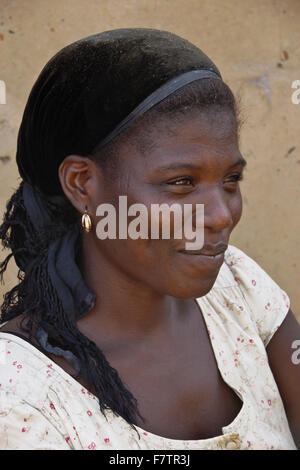 Femme tribal Kabye du Togo Banque D'Images