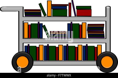 Panier de bibliothèque Illustration de Vecteur