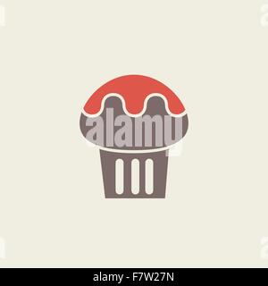 Icône plate alimentaire Illustration de Vecteur