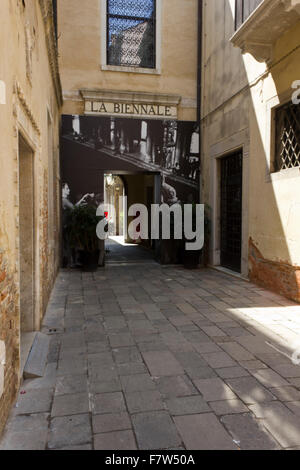 Venise, Italie, le 4 juin 2014 : porte d'entrée pour la Biennale de Venise, connu dans le monde entier pour ses expositions. Banque D'Images