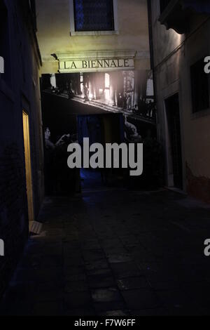 Venise, Italie, le 4 juin 2014 : porte d'entrée pour la Biennale de Venise, connu dans le monde entier pour ses expositions. Banque D'Images