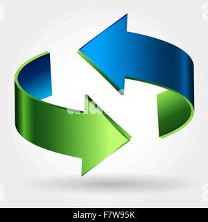 Inscrivez-flèches. Couleur bleu vert Illustration de Vecteur