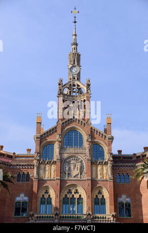 L'hôpital de Sant Pau, Barcelone, Espagne Banque D'Images