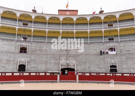 En gradins de l'arène Plaza de Toros de Las Ventas, Madrid, Espagne Banque D'Images