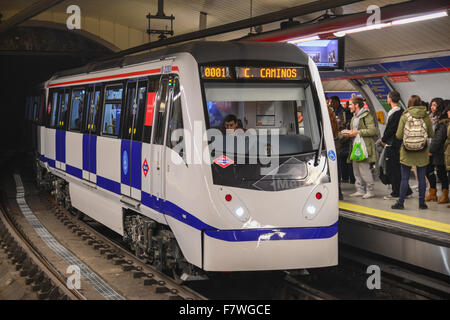 Métro de Madrid, Espagne Banque D'Images