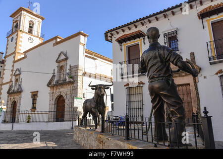 Statue en bronze de Grazalema, Ronda, Espagne Banque D'Images