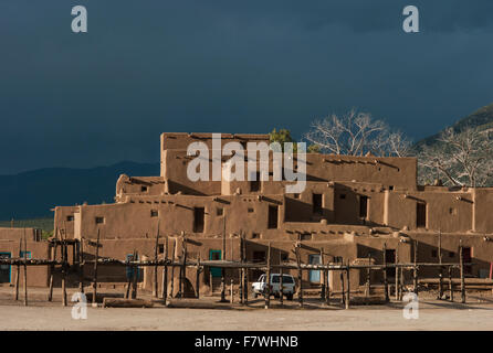 United States, New Mexico, Taos Pueblo Banque D'Images