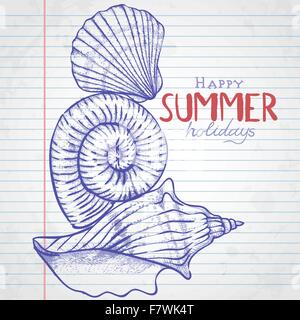 Ensemble de divers éléments dessinés à la main, Illustration de Vecteur