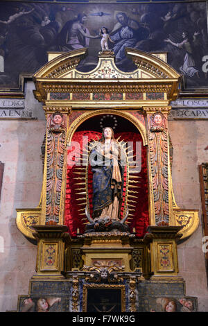 Statue de Sainte Marie dans Catedral de Segovia, Espagne Banque D'Images