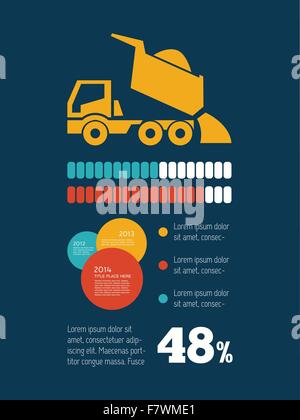 Transports - élément infographique Illustration de Vecteur