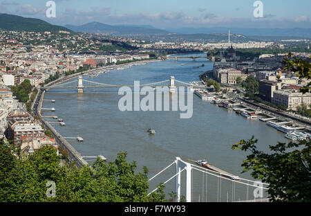 Vue du Bastion des Pêcheurs à Budapest Banque D'Images