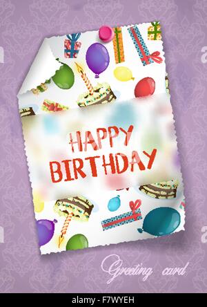 Carte de voeux Design, Template Illustration de Vecteur