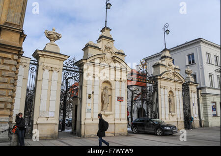 Uniwersytet Warszawski, Varsovie, Pologne Banque D'Images